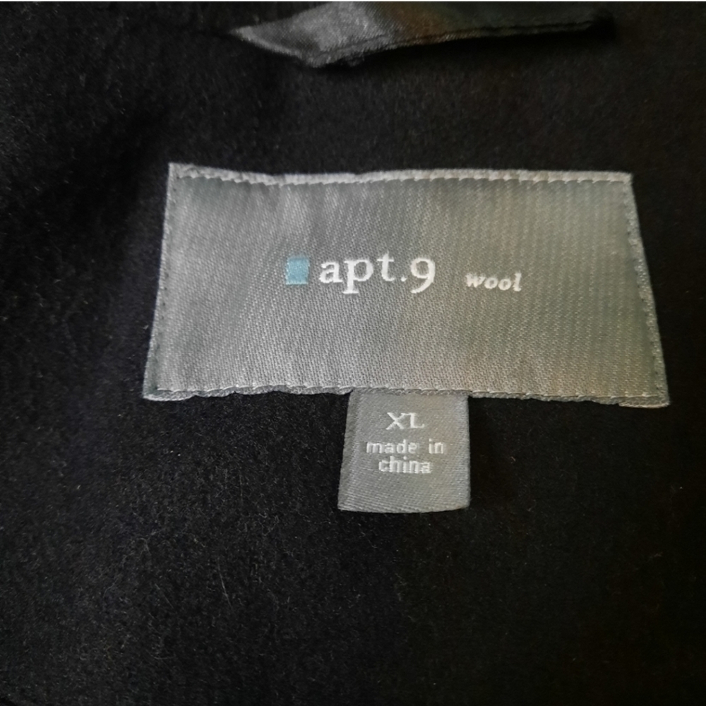 🩶Women's black wool peacot jacket Xl